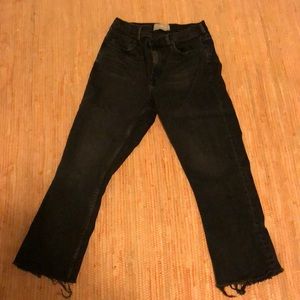 Kick crop washed black everlane 29 reg